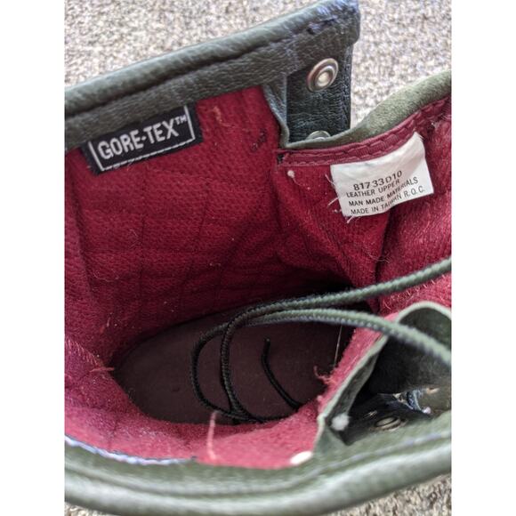 Green Leather Gore-Tex Lined Work Hunting Boots Thinsulate Mens Size 10 D - Picture 8 of 8